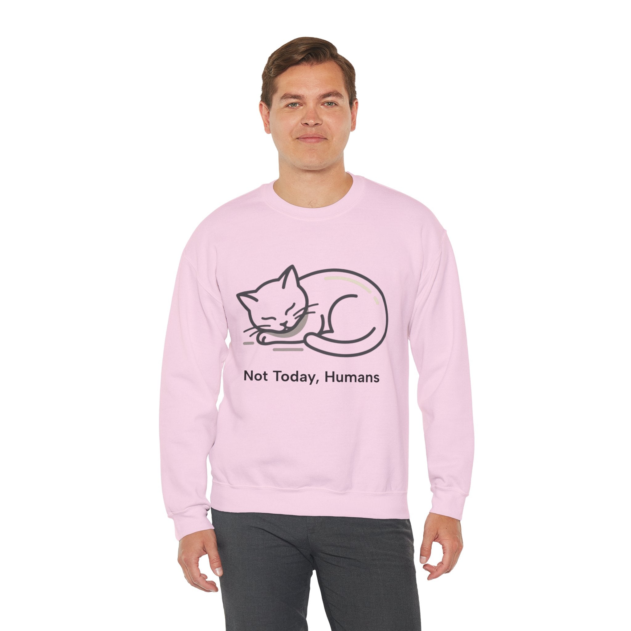Sleeping Cat Sweatshirt | Not Today, Humans