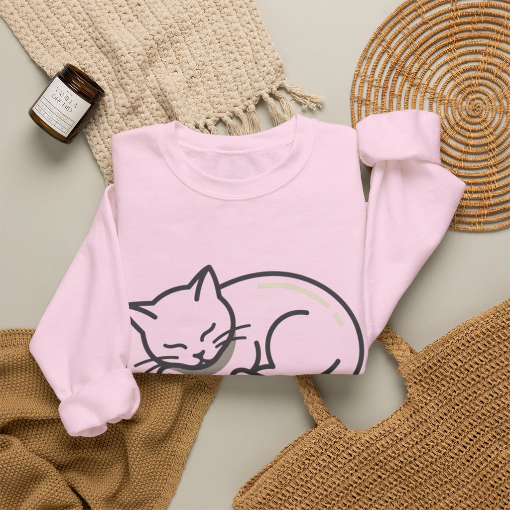 Sleeping Cat Sweatshirt | Not Today, Humans
