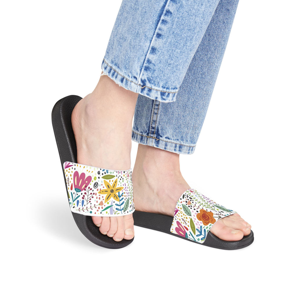 AuraVerde Wildflower Slide Sandals