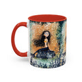 Mermaid Nightscape Accent Coffee Mug — Whimsical Ocean Fantasy Art (11/15 oz)