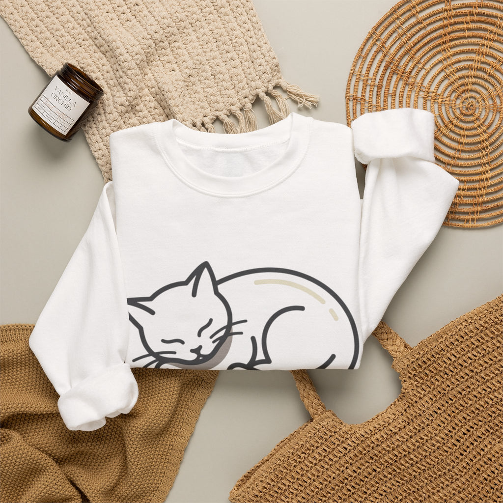 Sleeping Cat Sweatshirt | Not Today, Humans