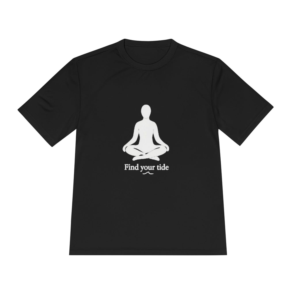 Yoga Meditation Tee — "Find Your Tide" Moisture-Wicking Shirt