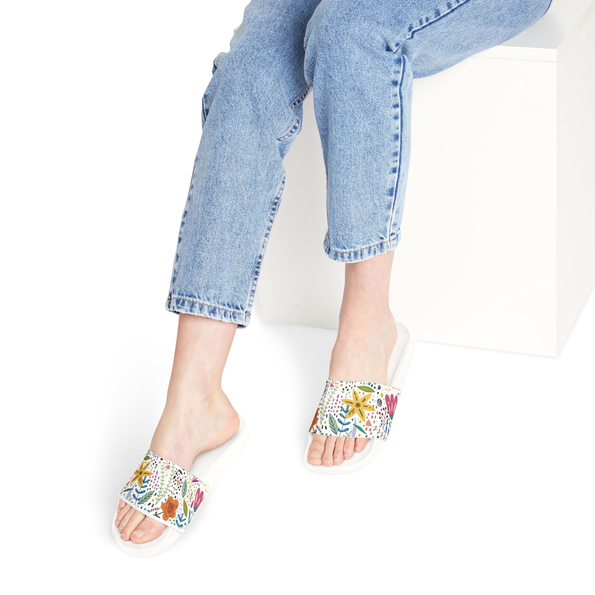 AuraVerde Wildflower Slide Sandals