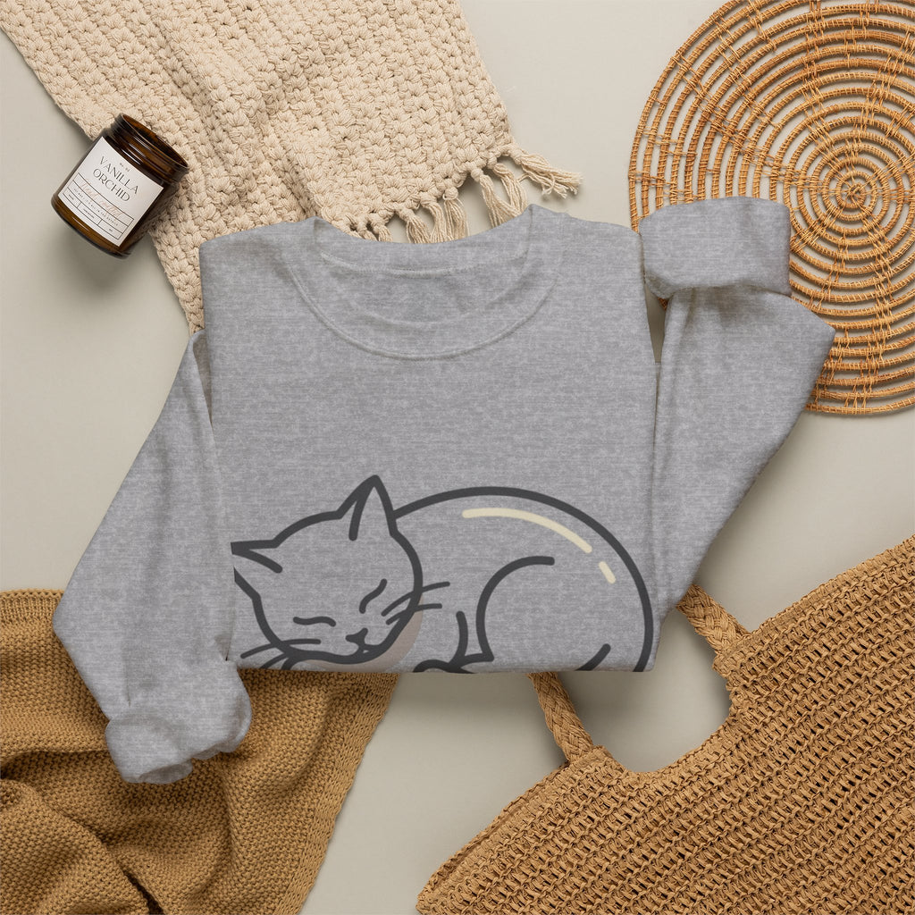 Sleeping Cat Sweatshirt | Not Today, Humans