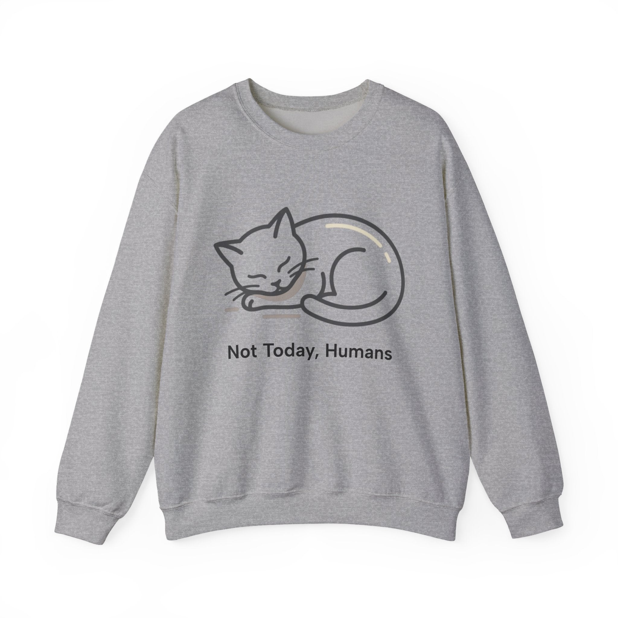 Sleeping Cat Sweatshirt | Not Today, Humans