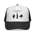 AuraVerde Yoga Trucker Hat | Silhouette Poses Mesh Cap