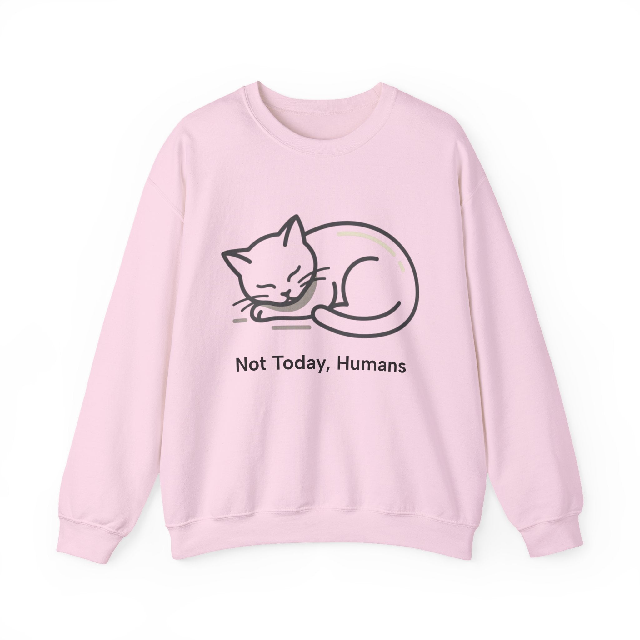 Sleeping Cat Sweatshirt | Not Today, Humans