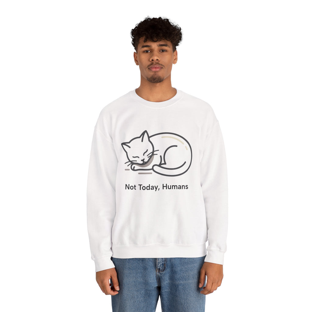 Sleeping Cat Sweatshirt | Not Today, Humans