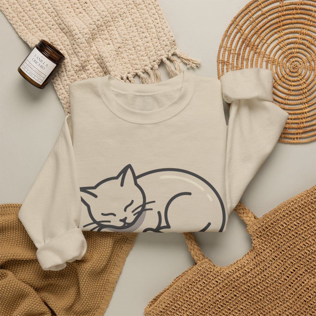 Sleeping Cat Sweatshirt | Not Today, Humans