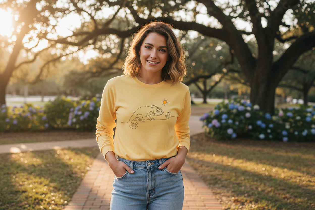 Unisex Garment-dyed Long Sleeve T-Shirt