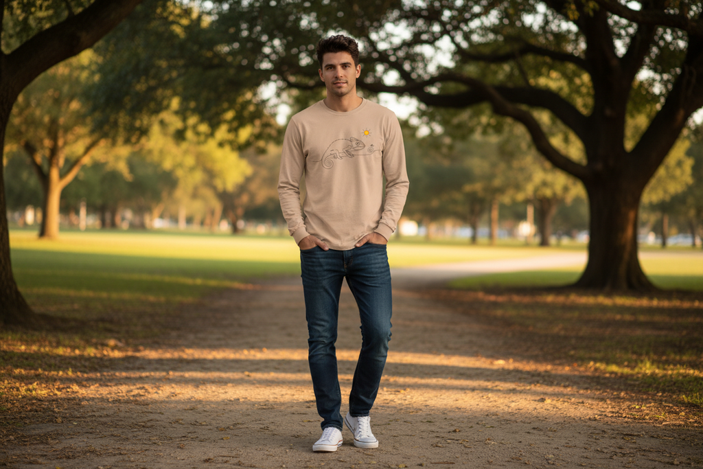 Unisex Garment-dyed Long Sleeve T-Shirt