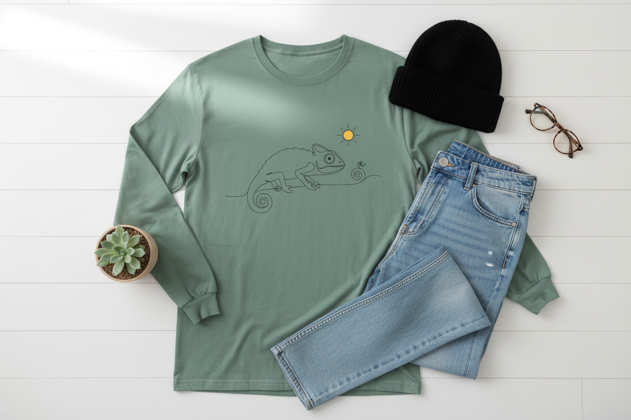 Unisex Garment-dyed Long Sleeve T-Shirt