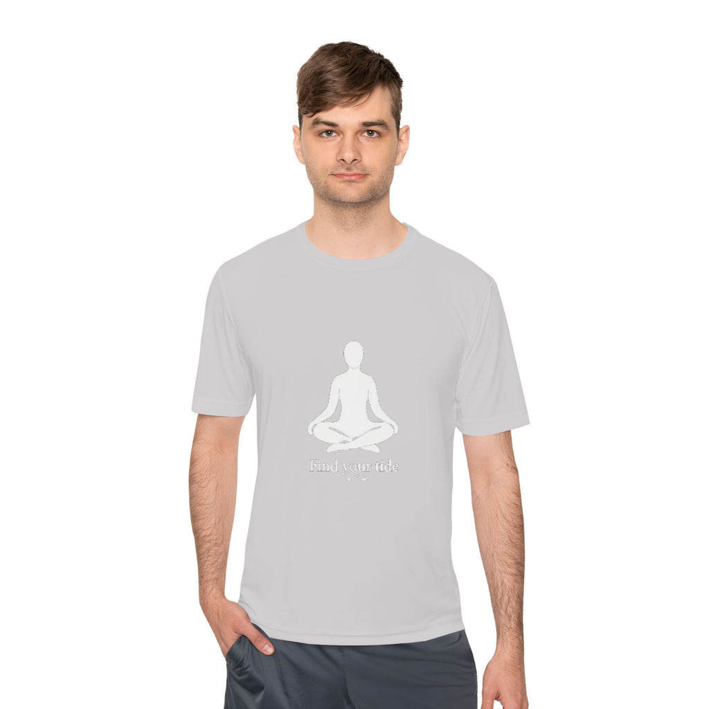 Yoga Meditation Tee — "Find Your Tide" Moisture-Wicking Shirt