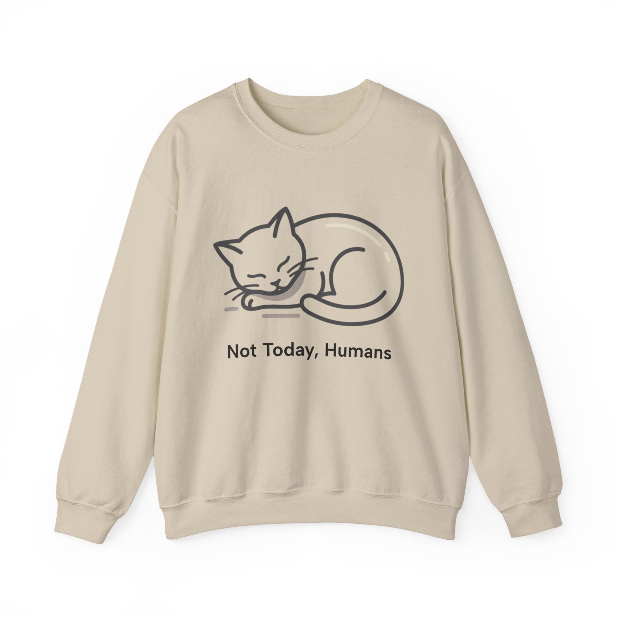 Sleeping Cat Sweatshirt | Not Today, Humans