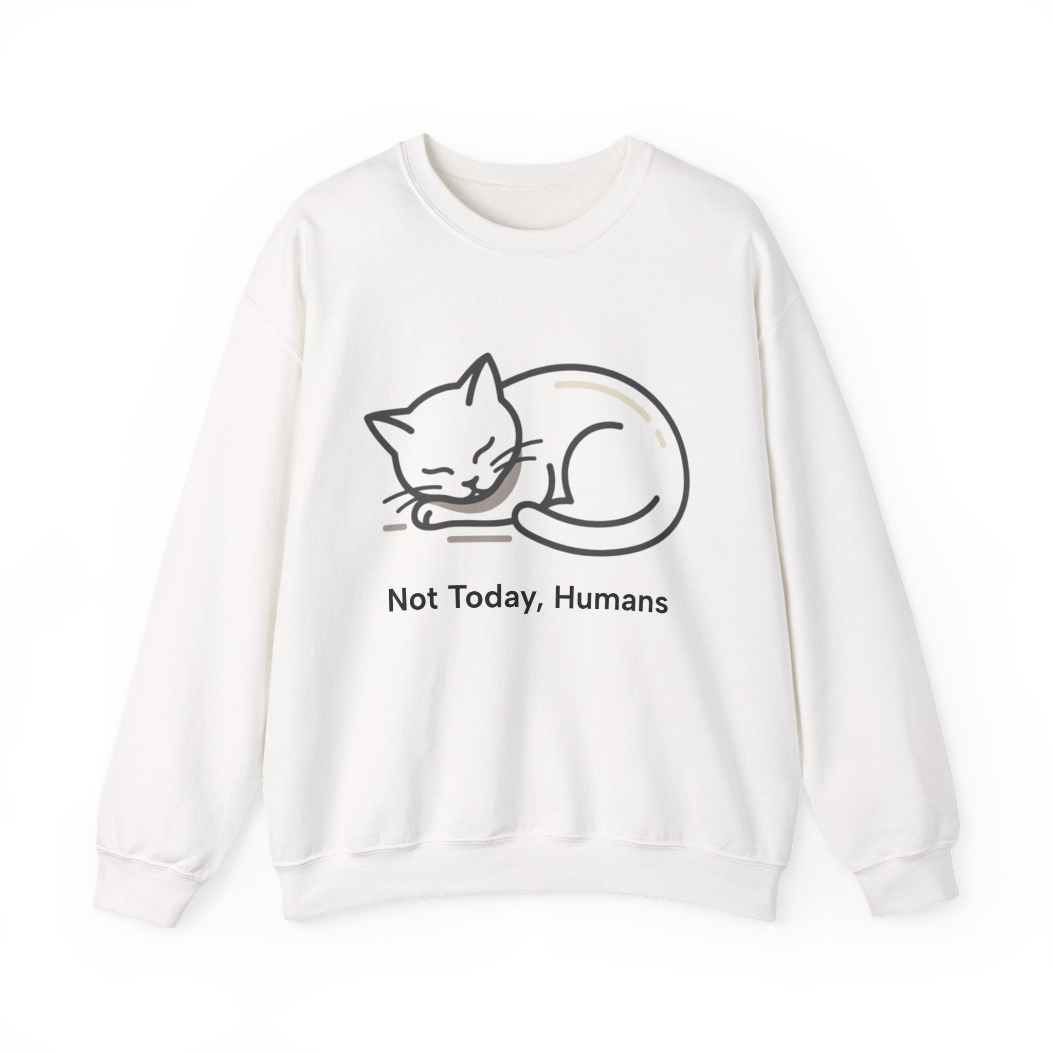 Sleeping Cat Sweatshirt | Not Today, Humans