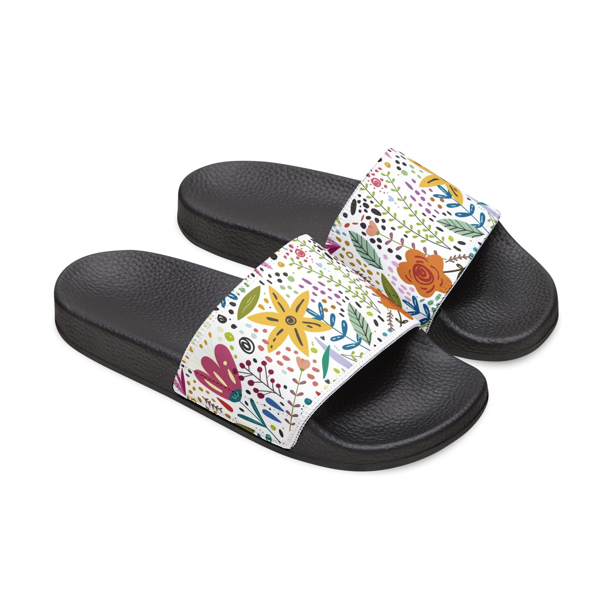 AuraVerde Wildflower Slide Sandals