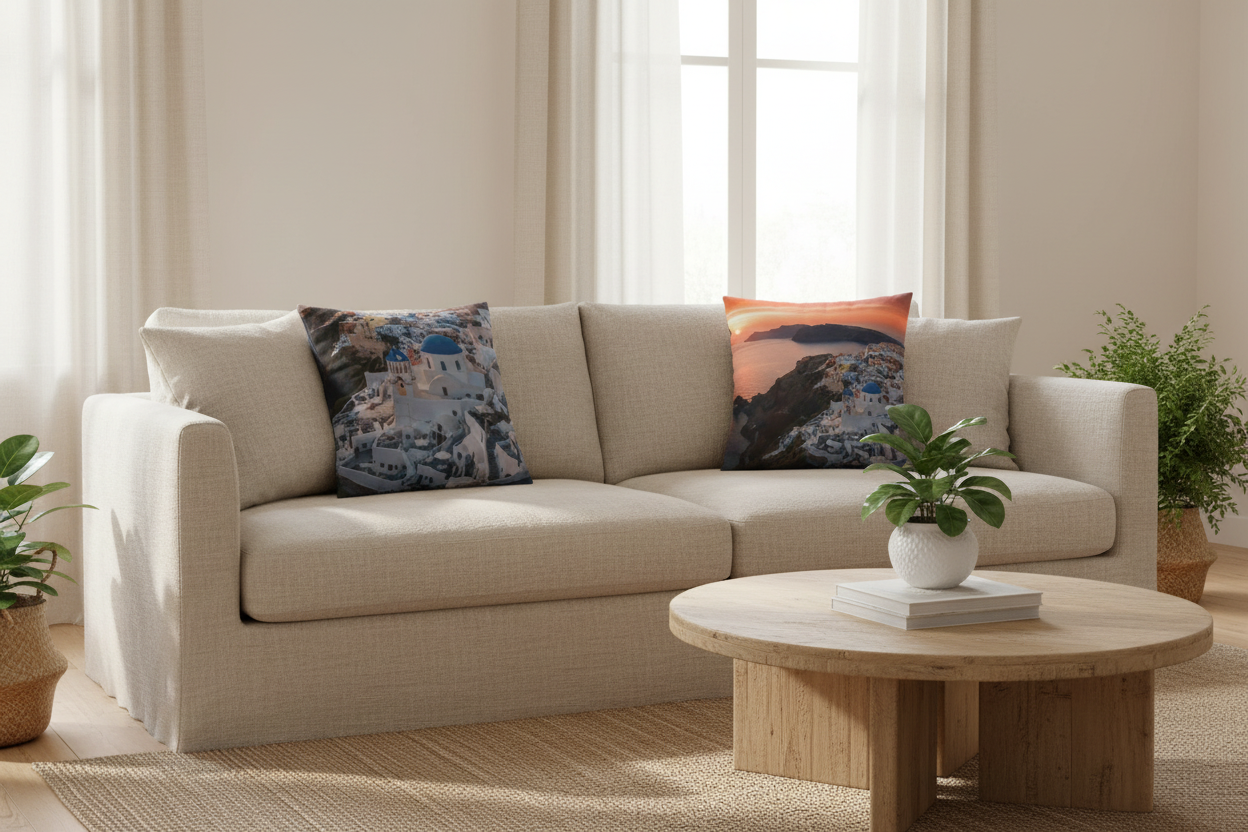Mockup lifestyle Santorini