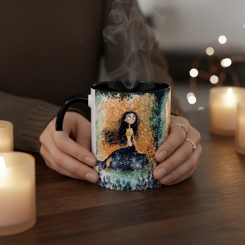 Mug - Noche con vela