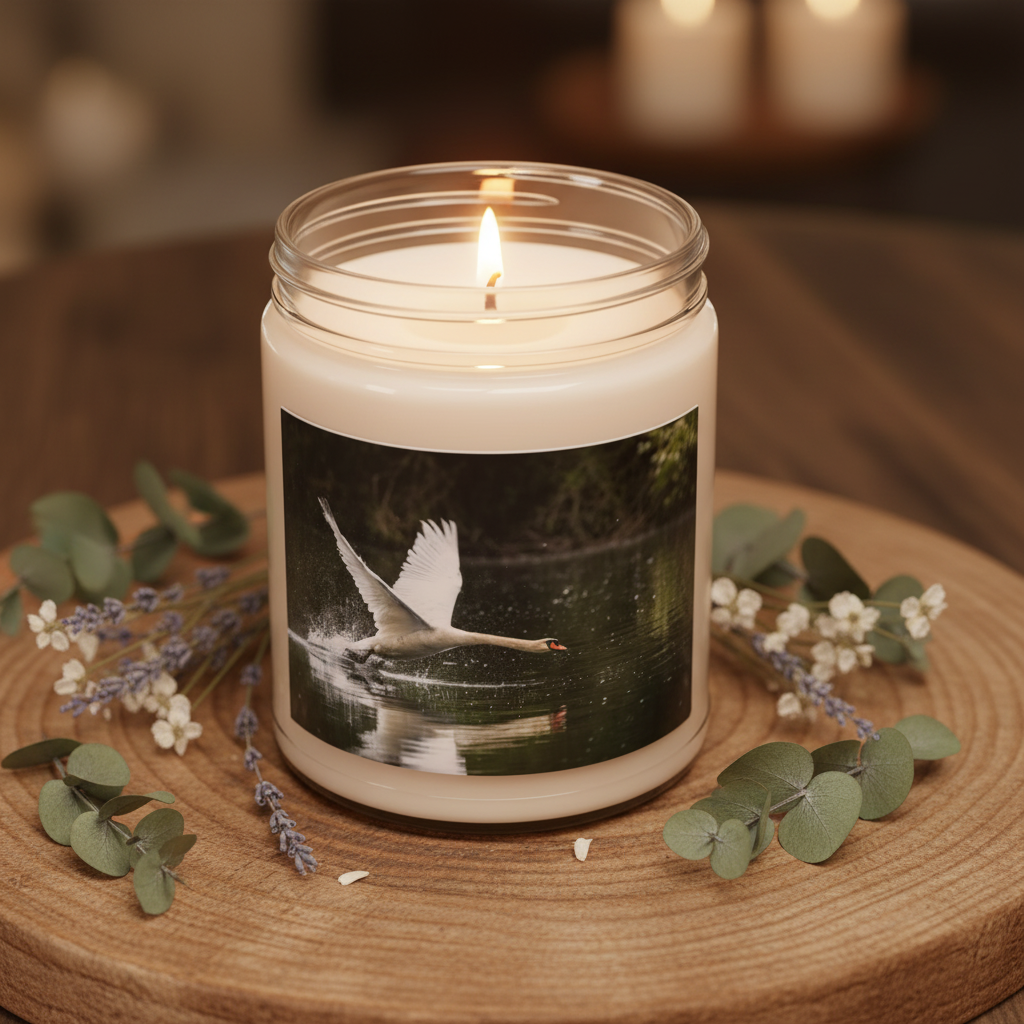 Swan Candle - Encendida sin tapa